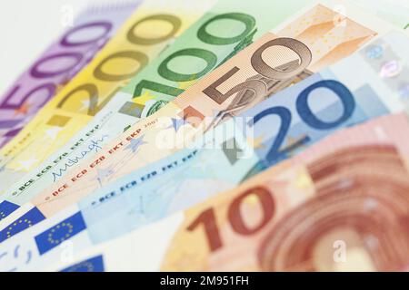 Billets en euros Banque D'Images