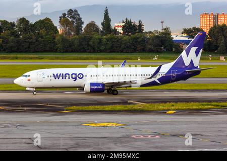 Bogota, Colombie - 20 avril 2022 : Boeing 737-800 de Wingo à l'aéroport de Bogota (BOG) en Colombie. Banque D'Images