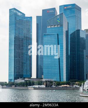 Marina Bay Financial Center gratte-ciel MBFC dans le centre-ville de Singapour Banque D'Images