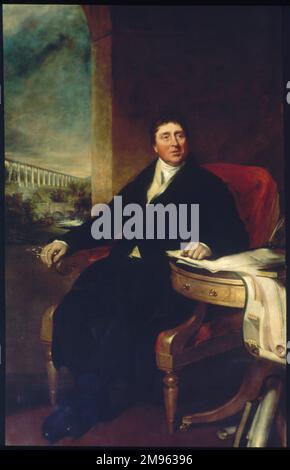 THOMAS TELFORD, ingénieur civil écossais, dont le canal d'Ellesmere (1793), le canal Caledonian et le pont Menai (1819-26). Banque D'Images