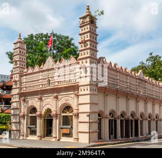 Nagore Durgha, ou Nagore Dargah, un sanctuaire musulman indien dans le centre de Singapour. Banque D'Images