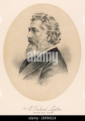 FREDERICK, Lord LEIGHTON artiste anglais et président de l'Académie royale. Banque D'Images