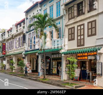 Boutiques traditionnelles sur Tg Pagar Rd dans le centre-ville de Tanjong Pagar Singapour Banque D'Images