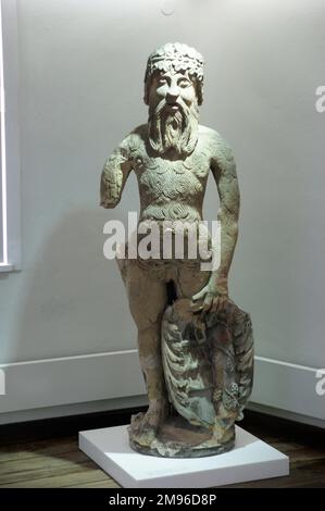 Statue connue sous le nom de Rough Man dans le lieu de naissance du poète et dramaturge Friedrich von Schiller (1759-1805), aujourd'hui Musée national de Schiller et Archives de littérature allemande dans la ville de Marbach am Neckar, dans l'État de Bade-Wurtemberg, en Allemagne. Banque D'Images