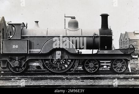 Classe de locomotive no 26 4-2-2 25 Banque D'Images