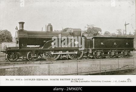 Locomotive no 731 à quatre couplage rapide Banque D'Images