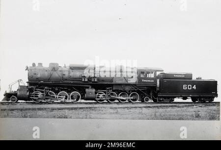 Locomotive no 604 2-8-8-2 Banque D'Images