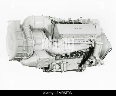 Napier Deltic MTB TC18-42K, moteur suralimenté à refroidissement par charge Banque D'Images