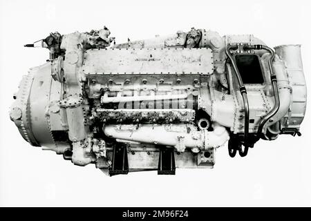 Napier Deltic MTB TC18-42K, moteur suralimenté à refroidissement par charge Banque D'Images