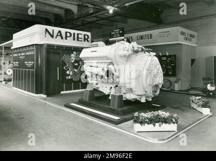 Napier Deltic 18 2500 bhp sur le moteur diesel show Banque D'Images