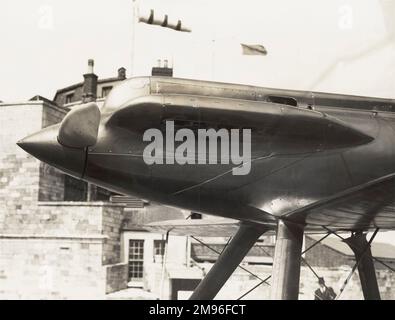 Hydravion Gloster VI avec moteur Napier Lion VIID, vainqueur de la Coupe Schneider 1929. Banque D'Images