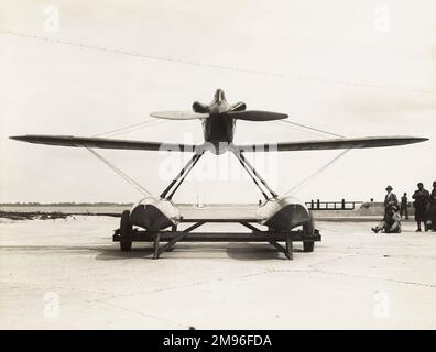 Hydravion Gloster VI avec moteur Napier Lion VIID, vainqueur de la Coupe Schneider 1929. Banque D'Images