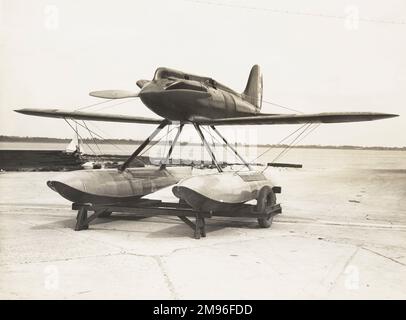 Hydravion Gloster VI avec moteur Napier Lion VIID, vainqueur de la Coupe Schneider 1929. Banque D'Images