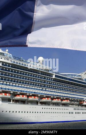 Navire Caribbean Princess. Le Havre. Haute-Normandie. Seine-Maritime. France. Europe. Banque D'Images