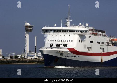 Norman Voyager. Ferry. Le Havre. Haute-Normandie. Seine-Maritime. France. Europe. Banque D'Images