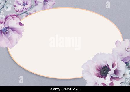 Cadre vectoriel violet en fleur de cerisier Illustration de Vecteur
