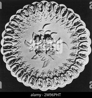 Motifs pour les hauts à gâteau, motif à bordure en spirale. Banque D'Images