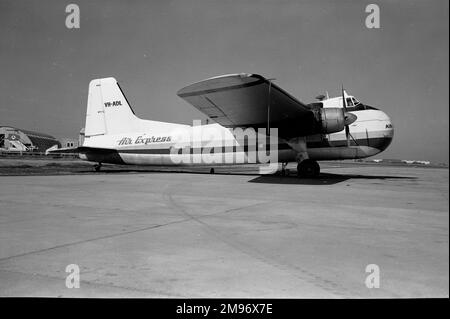 Basé en Australie, Bristol Freighter VH-ADL d'Air Express Co sur le tarmac à Archerfield près de Brisbane Banque D'Images