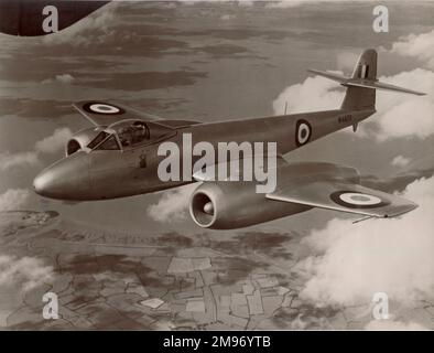 Gloster Meteor F8, WA820, a été utilisé pour tester deux turbojets à débit axial Armstrong Siddeley Saphire. Banque D'Images