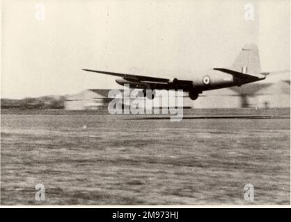 Le premier vol inaugural du premier English Electric Canberra, VN799, le 13 mai 1949. Banque D'Images