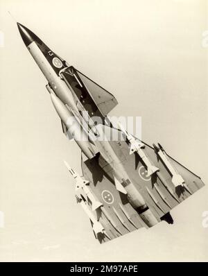 Viggen JA37 de Saab Banque D'Images