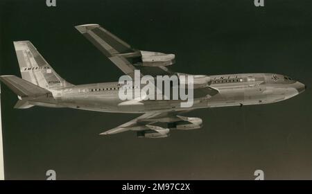 Boeing 720-023B, N7528A, navire amiral du Connecticut, d'American Airlines. Banque D'Images