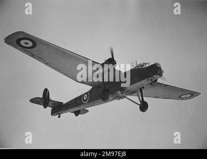 Bristol 130 Bombay du No216 Escadron, RAF, Égypte 1941 utilisé comme transport de troupes. Banque D'Images