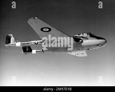 De Havilland DH100 Vampire I - le type était trop tard pour voir le service de guerre. Banque D'Images