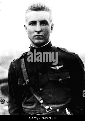 Luke, Frank, Pilot et 2nd ont classé l'ace de l'air américain en WW1. Banque D'Images