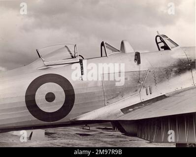 Hawker Hurricane 2-31 entraîneur à deux places, dérivé d'un IIC, fourni à Persia en 1946. Banque D'Images