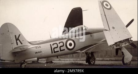 Hawker Sea Fury FB11, VW 643, de la Royal Australian Navy. Banque D'Images