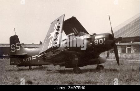 Douglas AD-4N Skyraider, 124145 ans, de la Marine américaine. Banque D'Images