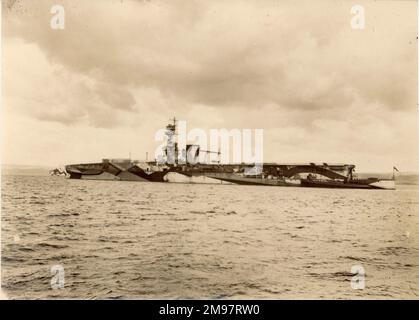 HMS Furious (47) c.1918. Banque D'Images