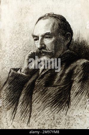 Thomas Hardy (1840-1928), romancier et poète anglais. Banque D'Images