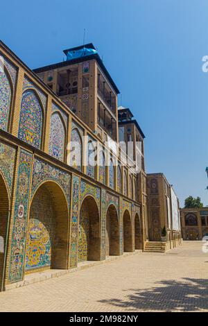 Bâtiment Shams OL-Emareh dans le palais de Golestan à Téhéran, capitale de l'Iran. Banque D'Images