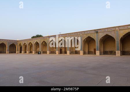 Cour de la mosquée Vakil à Shiraz, Iran. Banque D'Images