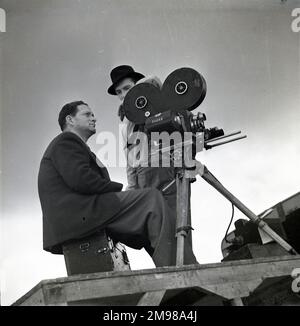 Georges Perinal (1897-1965), célèbre cinéaste français, travaille derrière la caméra sur place pour le premier des rares. Ses autres films incluent Bonjour Tristesse, et la vie et la mort du colonel Blimp. Banque D'Images