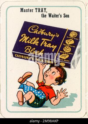 Cadbury's Cocoa Cubs Happy Families - Master Tray le fils du garçon. Banque D'Images