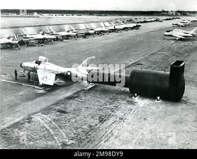 République F-84F Thunderstreak. Banque D'Images