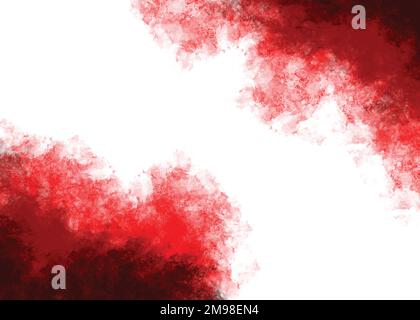 éclaboussures de poussière rouge abstraites sur fond blanc. explosion de poudre rouge Banque D'Images