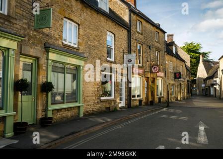 Church Street à Stow-on-the-Wold, Cotswold District, Angleterre. Banque D'Images