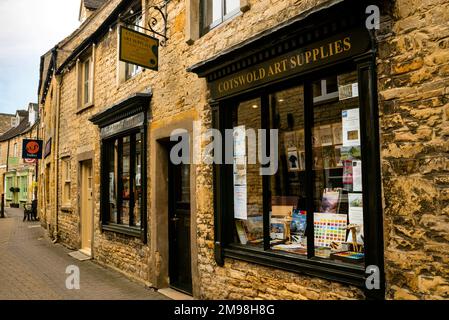 La plus haute des villes des Cotswolds à Stow-on-the-Wold, en Angleterre. Banque D'Images