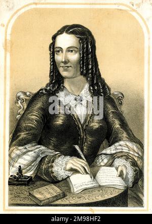 Harriet Beecher Stowe (1811-1896), auteur américain de l'oncle Tom's Cabin. Banque D'Images