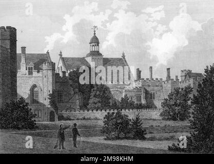 Penshurst place, près de Tonbridge, Kent, demeure ancestrale de la famille Sidney, datant du 14th siècle. Banque D'Images