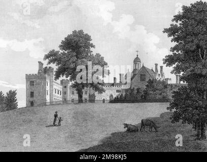 Penshurst place, près de Tonbridge, Kent, demeure ancestrale de la famille Sidney, datant du 14th siècle. Banque D'Images