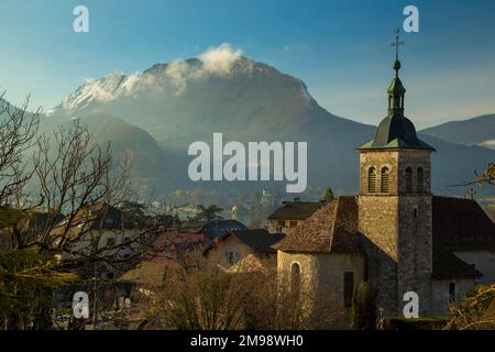 Talloires, Lac d'Annecy, haute Savoie, France. Banque D'Images