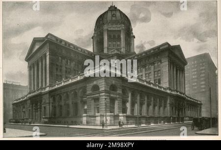 The New Chicago Post Office et United States Federal Building, Chicago, Illinois, États-Unis. Banque D'Images