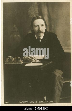 Robert Louis Stevenson (1850-1894), auteur écossais. Banque D'Images