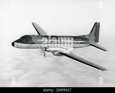 Hawker Siddeley HS748 série 2A, G-AZJH, le prototype de cargo. Banque D'Images