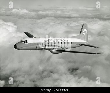 Le premier Hawker Siddeley HS748 série 2A, ZK-CWJ, de Mount Cook Airlines. Banque D'Images